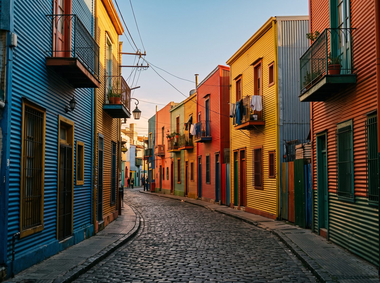Caminito colorido em La Boca