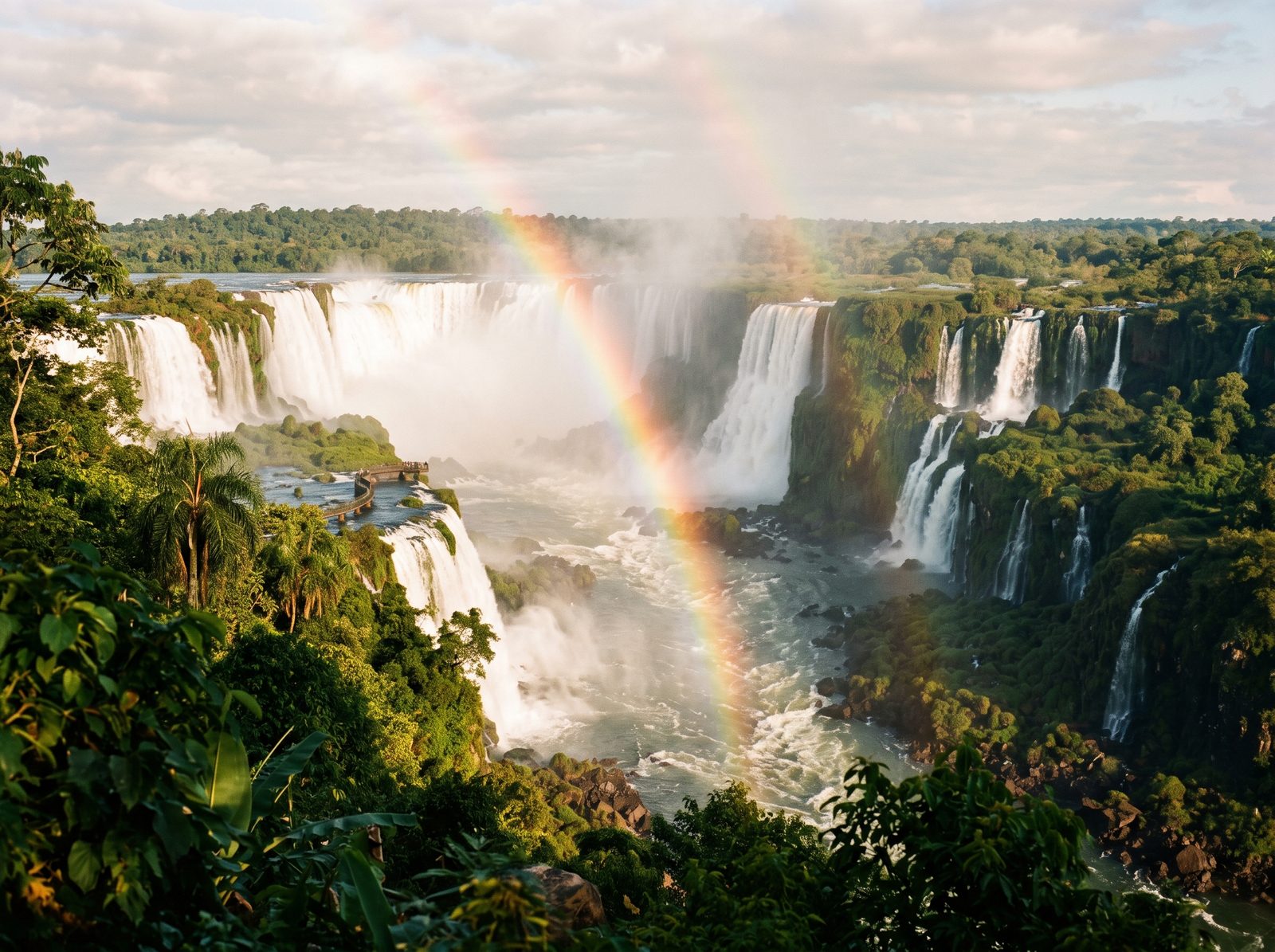 Cataratas do Iguaçu com arco-íris