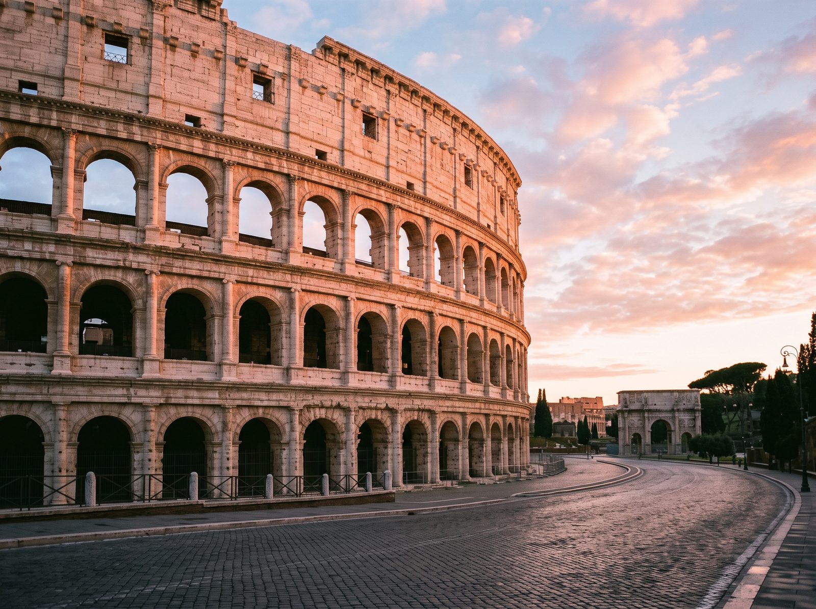 Coliseu de Roma ao amanhecer